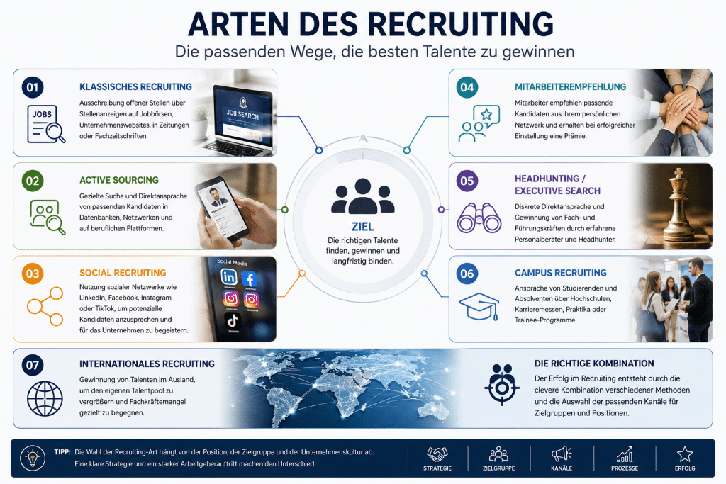 Arten des Recruiting