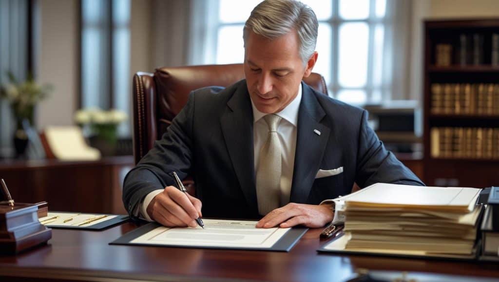 Prokurist in seiner typischen Arbeitssituation