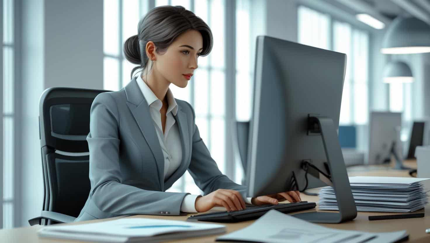 Assistenz der Geschäftsführung_ in der typischen Arbeitssituation