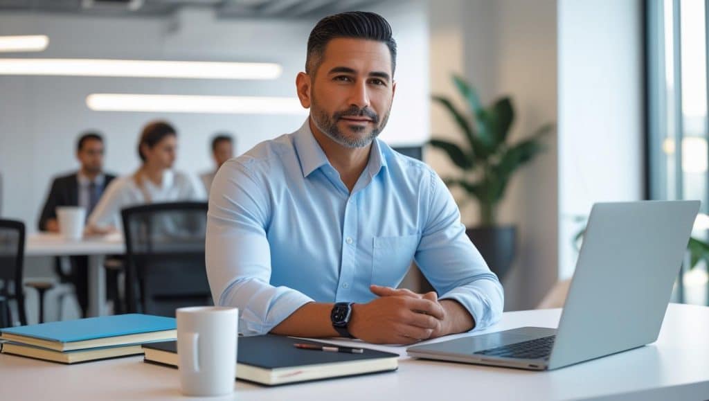 IT Projektleiter in seiner typischen Arbeitsumgebung