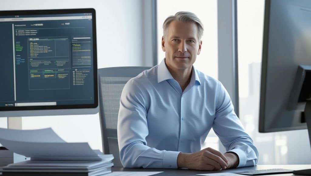 SAP-Berater in seiner typischen Arbeitssituation