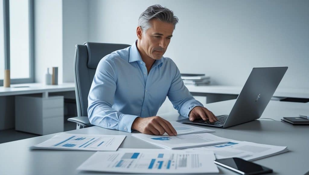 Supply Chain Manager in seiner typischen Arbeitssituation