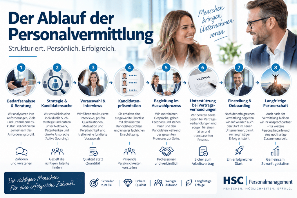 Personalvermittlung Ablauf